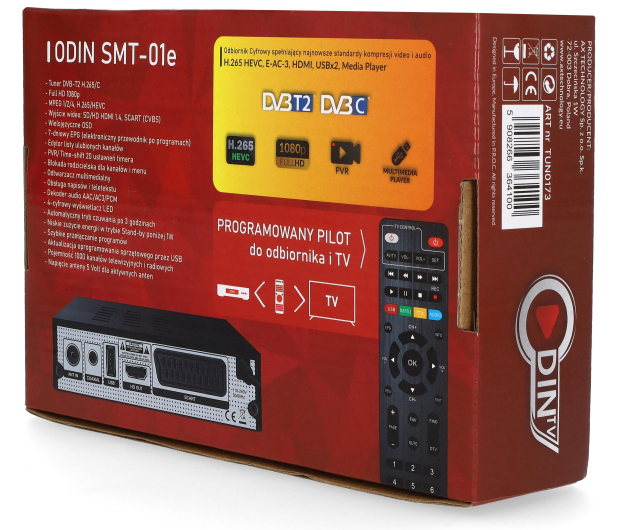 ODIN TUNER DVB-T2 ODIN SMT-01e H.265 # - 1466690 - zdjęcie 4